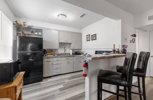 St. Joseph Apartment | Pony Express 1BR | Pets OK + Laundry | Blue Door