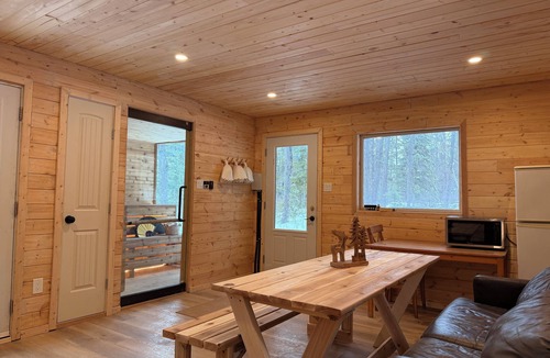 Grand Marais Cabin | Private Forest Spa Retreat: Sauna, Hot Tub & Pool
