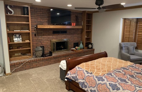 Goltry House | Relaxing, open space farm stay with cattle, downstairs den, fireplace, pooltable