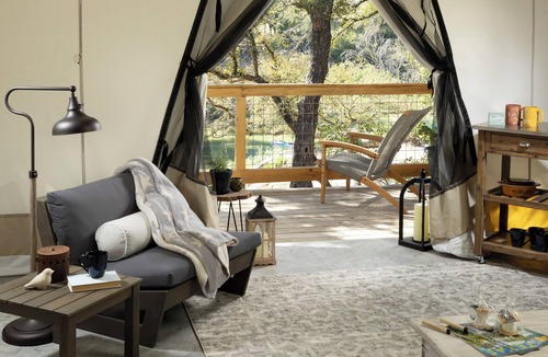 Valley Mills RV Rental | Romantic Riverside Glamping Under the Stars