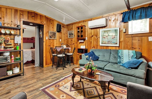 Rusk Cabin | Rustic ranch retreat with access to private saltwater pool.