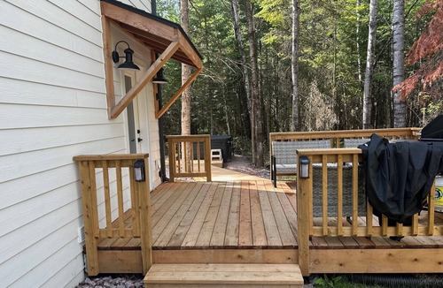 Lac du Bonnet Cottage | Secluded Forest Themed Cottage with Hot Tub,3 bed 2 bath with loft sitting area