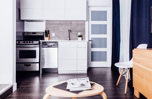 Plateau Mont Royal Apartment | Slick Studio in The Plateau by LeQube