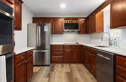 Lenexa House | Spacious King Beds! Quiet & Walkable| Fenced Yard