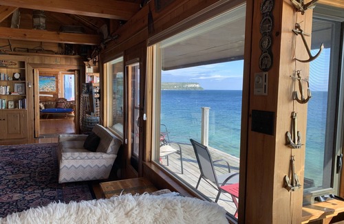 Lion's Head Cottage | Spectacular views- Stone Cottage, steps to the water, heated pool, pet friendly