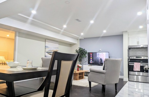 Mount Pleasant Apartment | Stunning luxury Furnished 2Bedroom and 2Washroom private Basement Apartment