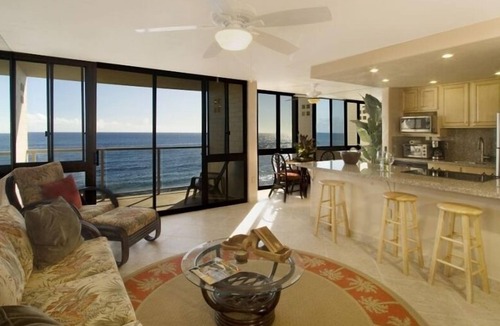 Poipu Condo | Stunning Oceanfront Condo with A/C. Where the Pacific is Your Front Yard
