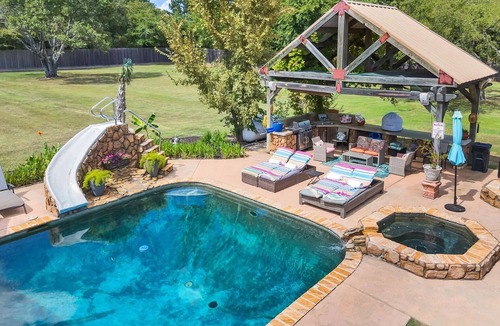 Canton House | The Casa Luna - Boho Mid-Century Modern A-frame House w/Access to Pool & Hot Tub