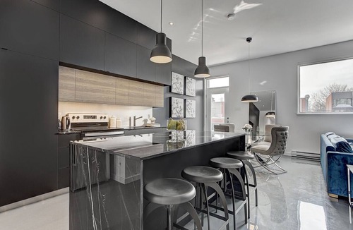 Pointe-Saint-Charles Apartment | THE MODERN CHIC | Two-Bedroom Loft w. Terrace