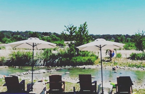 Llano House | The Rock Stack: Ruggedly luxurious 3 bedroom, 3 bathroom on the Llano River