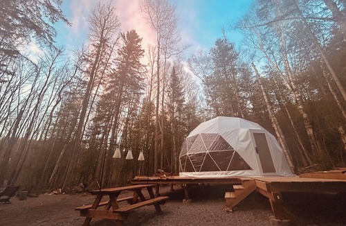 Bonnechere Valley Cabin | TRANQUILITY DOME OFFGRID GLAMPING RETREAT IN PRIVATE FOREST!
