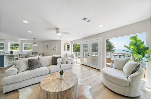 West Livingston House | Unique lakefront home with private pier, stunning views, and a pool