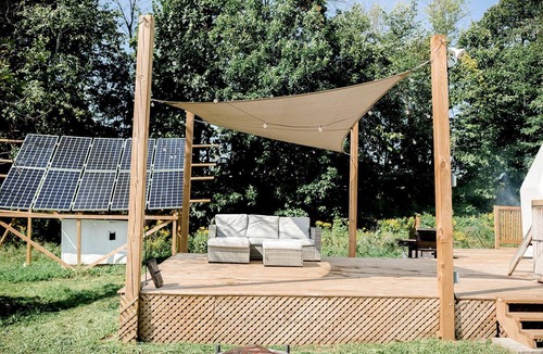 Marmora RV Rental | Unique Off-Grid Dome Escape with Hot Tub & Forest Views in Ontario, Canada