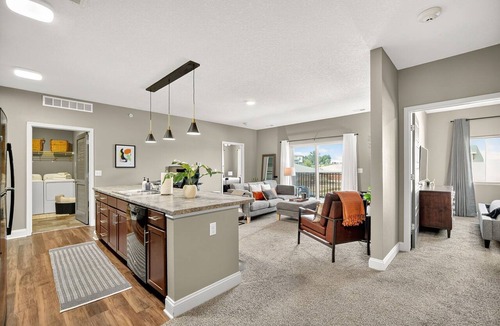 West Des Moines Apartment | Upgraded, Modern Retreat with a Attached Garage