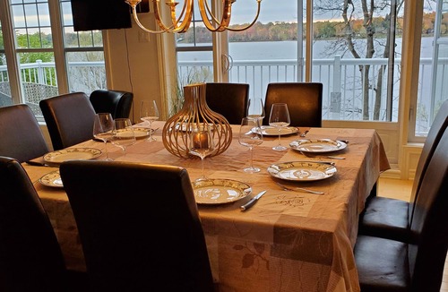 Saint-Andre-d'Argenteuil House | Waterfront, private beach, dock, view and great comfort SPA + Fireplace