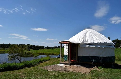 Powassan RV Rental | Yurt with Pond Access for Glamping Escapes in Ontario, Canada