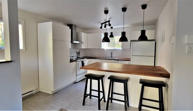 Appartment in the wood, 5 minutes away from the village and ski hill!