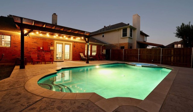 Beautiful home with heated spa and heated pool