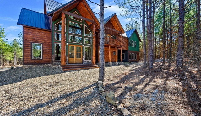 Bourbon Sunset | Luxury Broken Bow Cabin with Sauna, Hot Tub, Game Loft, and Spa