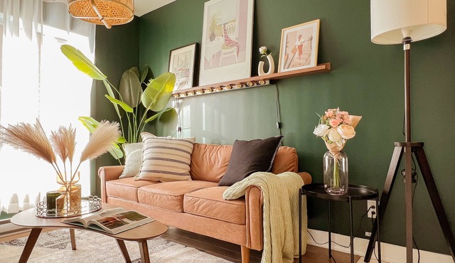 Bright! King bed *private office*terrace*gym*