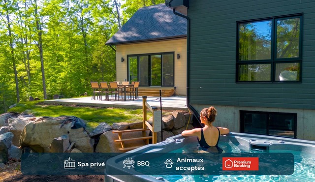 Chalet Boréale Private Spa & Pool table, Lake Carling & Kayak
