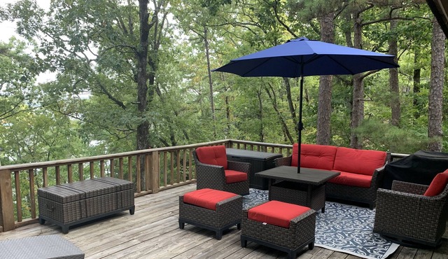Charming, quiet lake front home with two decks, fire pit, and amazing views