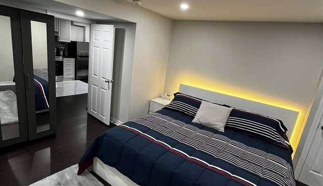 charming two-bedroom basement apartment located in Milton