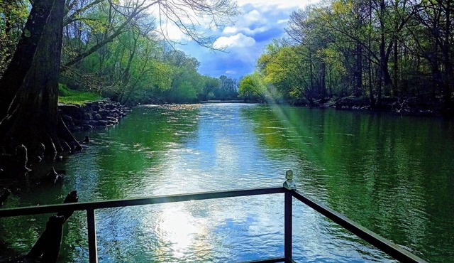 Cozy cabin in Pangburn AR overlooking on Little Red River 2 Queen 2 single