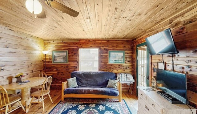 Cozy riverfront condo with river access for swimming, boating & fishing