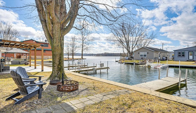 Dock & Fire Pit: Retreat on Big Barbee Lake!