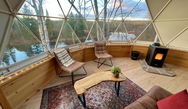 Geodesic River Dome off grid remote super camping