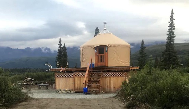 Glamping Yurt Rental near Denali Park for a Vacation in Alaska