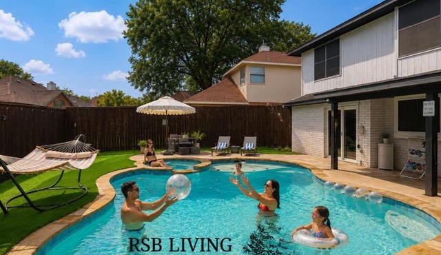 Gorgeous 4BR 2,5BA Holiday Home 15min to DFW Int Airport