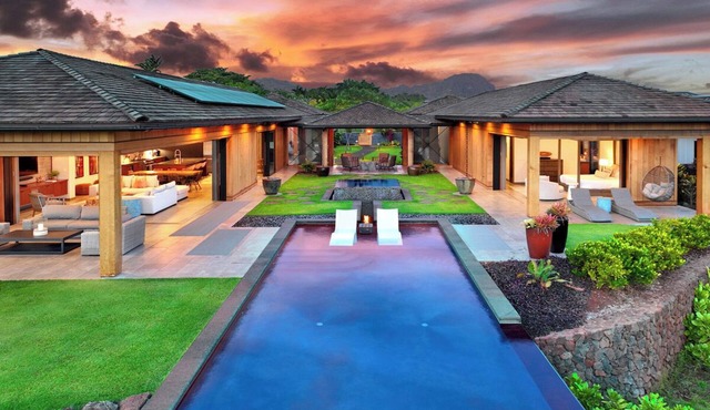 Hale Kupanaha: Opulent New Villa + Pool/Spa/Views
