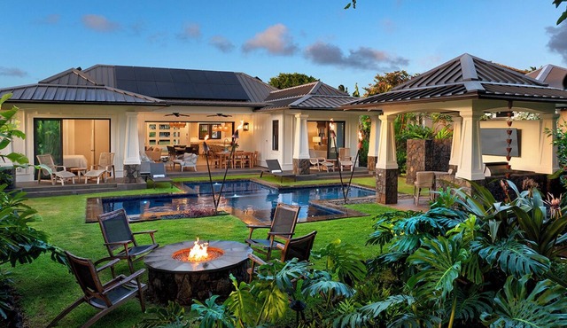 Hale Ohana Hauoli: Spacious, Charming Kukui'ula Villa w/Geometric Pool+Spa!