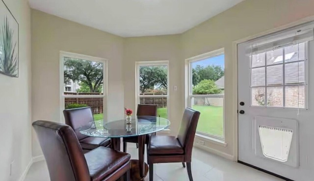 Home away from home with big private fenced backyard