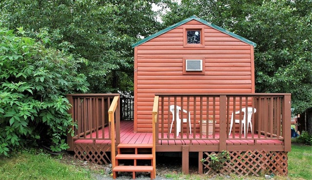 Homey Cedar Cabin Rental with a Deck on the Kenai Peninsula, Alaska
