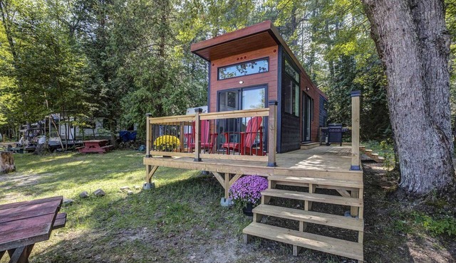 Incredible Tiny House Barbecue and Fire Pit Provided in Petawawa, Ontario