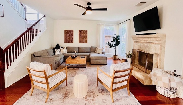 Kid-Friendly, Spacious Getaway with Peloton, Dedicated Office in Round Rock!