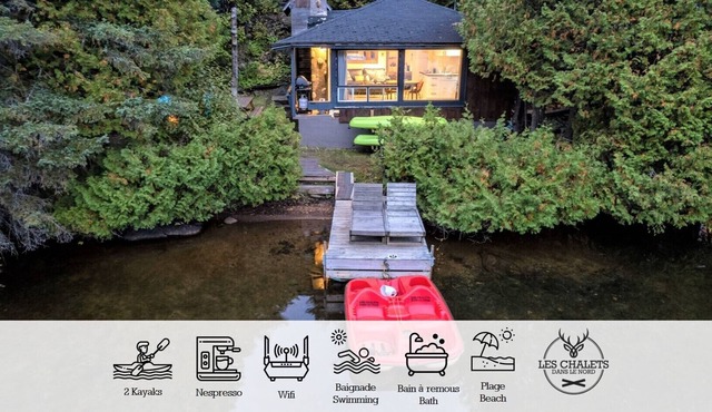 ☀️ Le1615 - Private dock, Lake- Chalets in the north ☀️