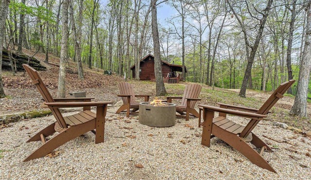 Log Cabin, Fire Pit, Hiking Trails, Porch Swing