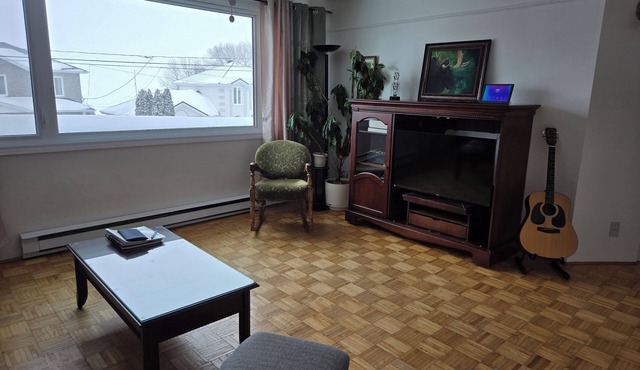 Logement climatisé à deux pas Lac-St-Jean.