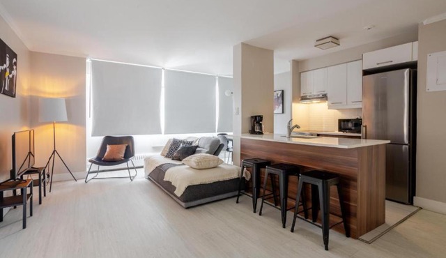 Modern 1BR Downtown Suite - High-Speed Wi-Fi