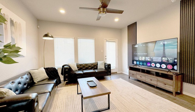 Modern 4br with up to 4 king beds · Game room with pool · Pets welcome!