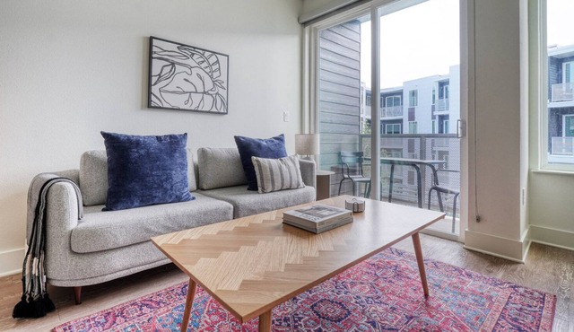 Modern Central Austin 1BR w/ Pool, Roof & W/D, nr Domain, by Blueground
