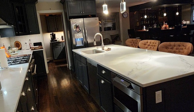 Open floor plan-historic Elmwood Village, Buffalo area-gated off-street parking