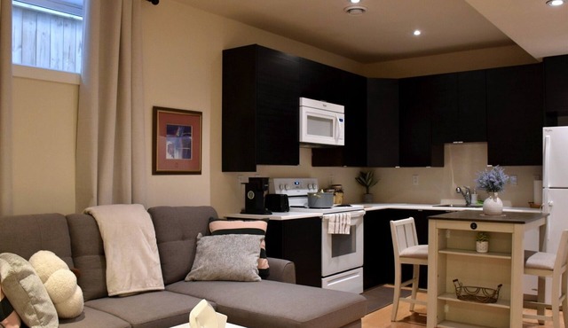 Private 2BR Suite | Kitchen & Laundry
