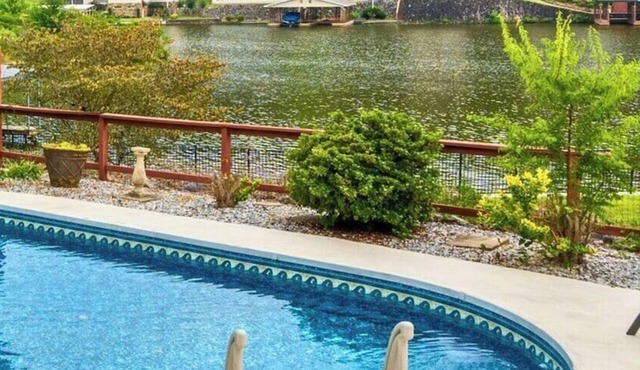 Serene Lakefront Escape with Pool & Hot Tub