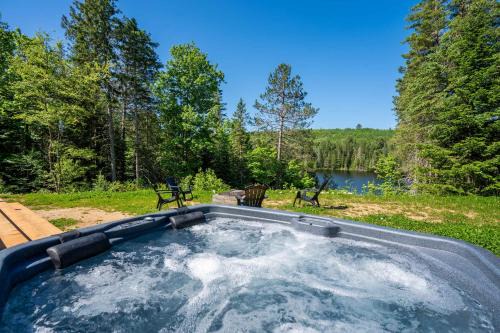 Spa pool Private Lake - Chalet Hello