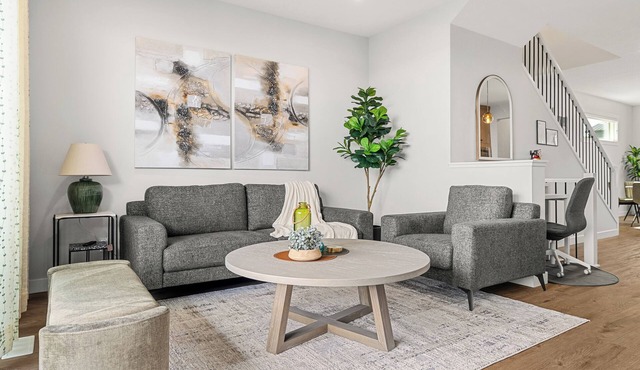 Sunlit Slate, 3BR+Bonus+XBOX+BBQ with Modern Design + Private Deck